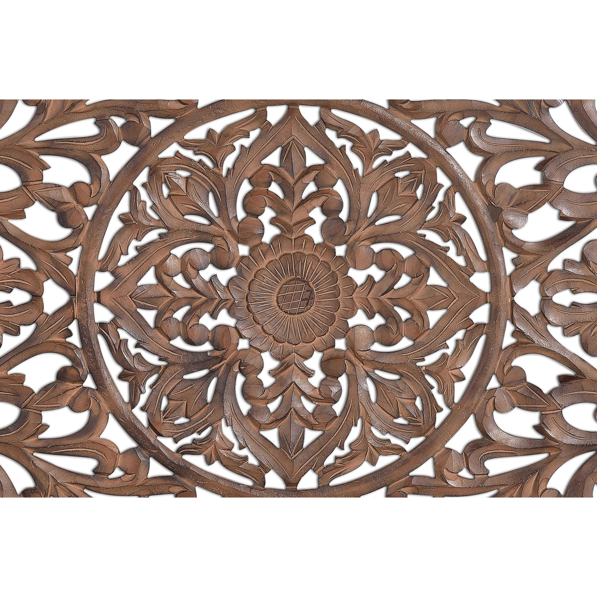 Cabecero de Mdf 165 Cm Estilo Étnico Tallado