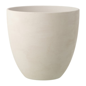 J-Line Cache-pot Rond - céramique - blanc - extra large