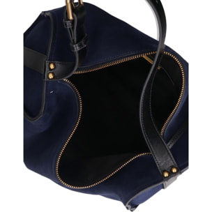 Borsa a spalla da donna Made in Italy - Modello Cielia Pro - Pelle scamosciata - 35.0 x 23.0 x 14.0 cm