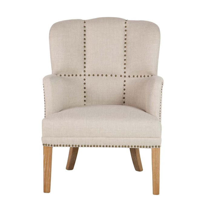 Butaca Madera Fresno Beige 48x53x78 Cm