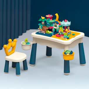 Tavolo Educativo con Blocchi da Costruzione. 209 pezzi.