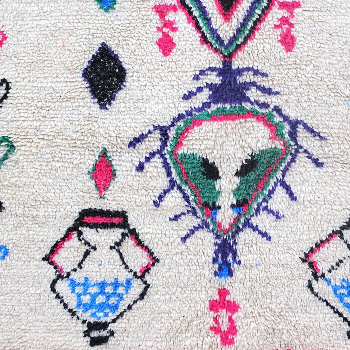 Authentique tapis berbère fait à la main en laine MEJE