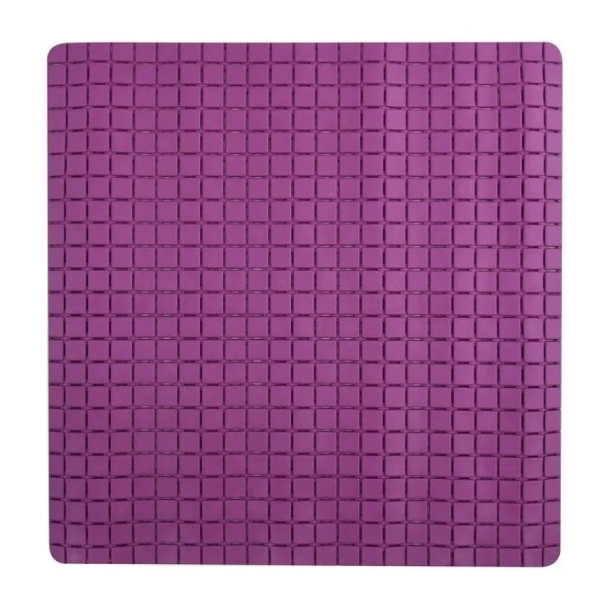 Tapis Fond de douche antidérapant Caoutchouc QUADRO 54x54cm Violet MSV