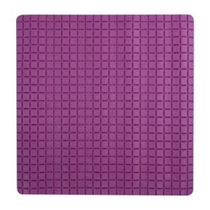 Tapis Fond de douche antidérapant Caoutchouc QUADRO 54x54cm Violet MSV
