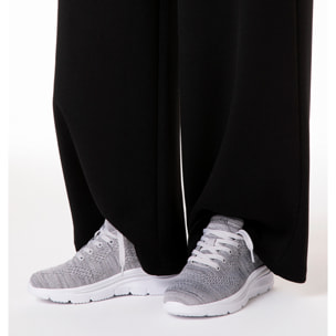 Zapatillas de tela gris