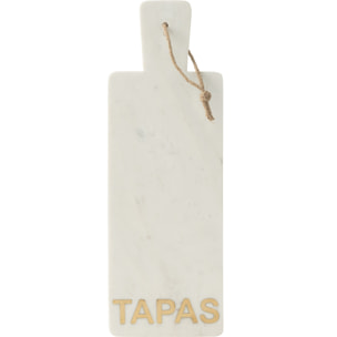 J-Line planche à fromage Rectangle Tapas Marbre - pierre - blanc