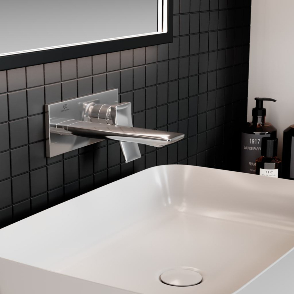 IDEAL STANDARD Mitigeur lavabo encastré Conca chrome + Corps encastré