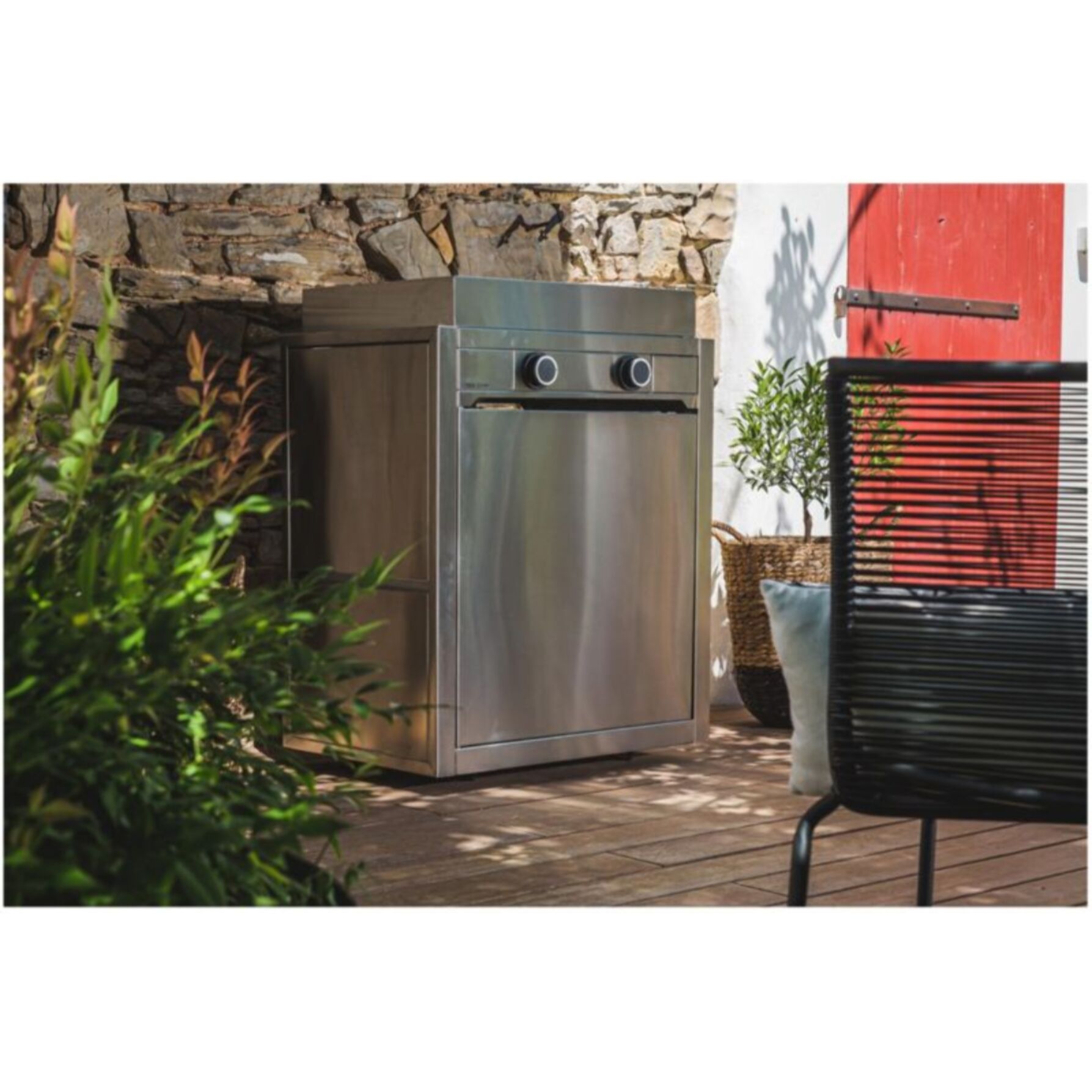 Couvercle plancha FORGE ADOUR INOX MODERN 60 CHARNIERES