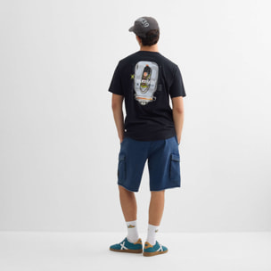 Camiseta oversize MUNICH streetwear de algodón orgánico negra