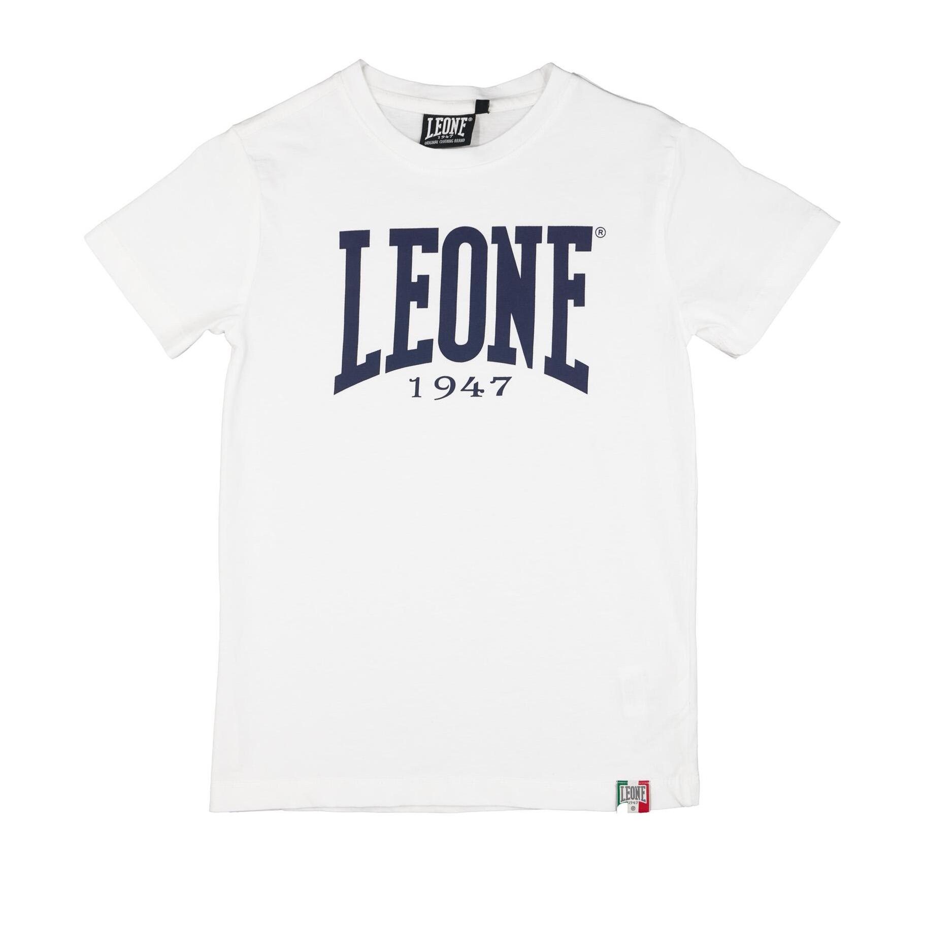 T-shirt maniche corte da bambino in cotone Leone Basic