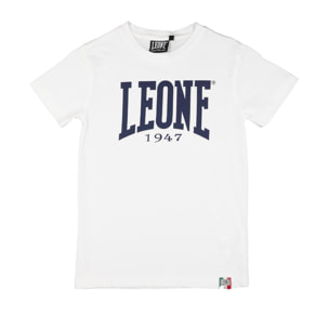 T-shirt maniche corte da bambino in cotone Leone Basic