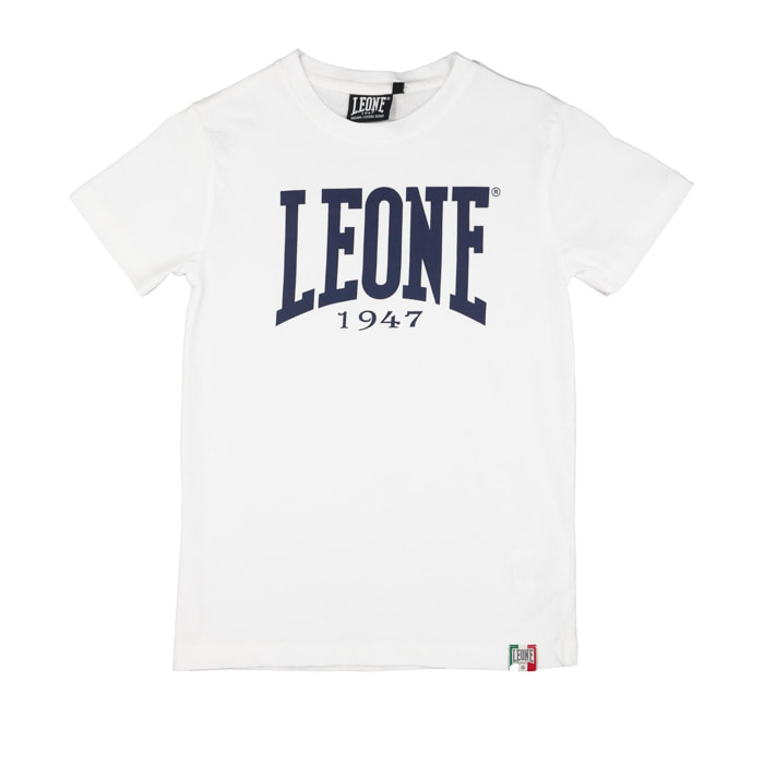 T-shirt maniche corte da bambino in cotone Leone Basic
