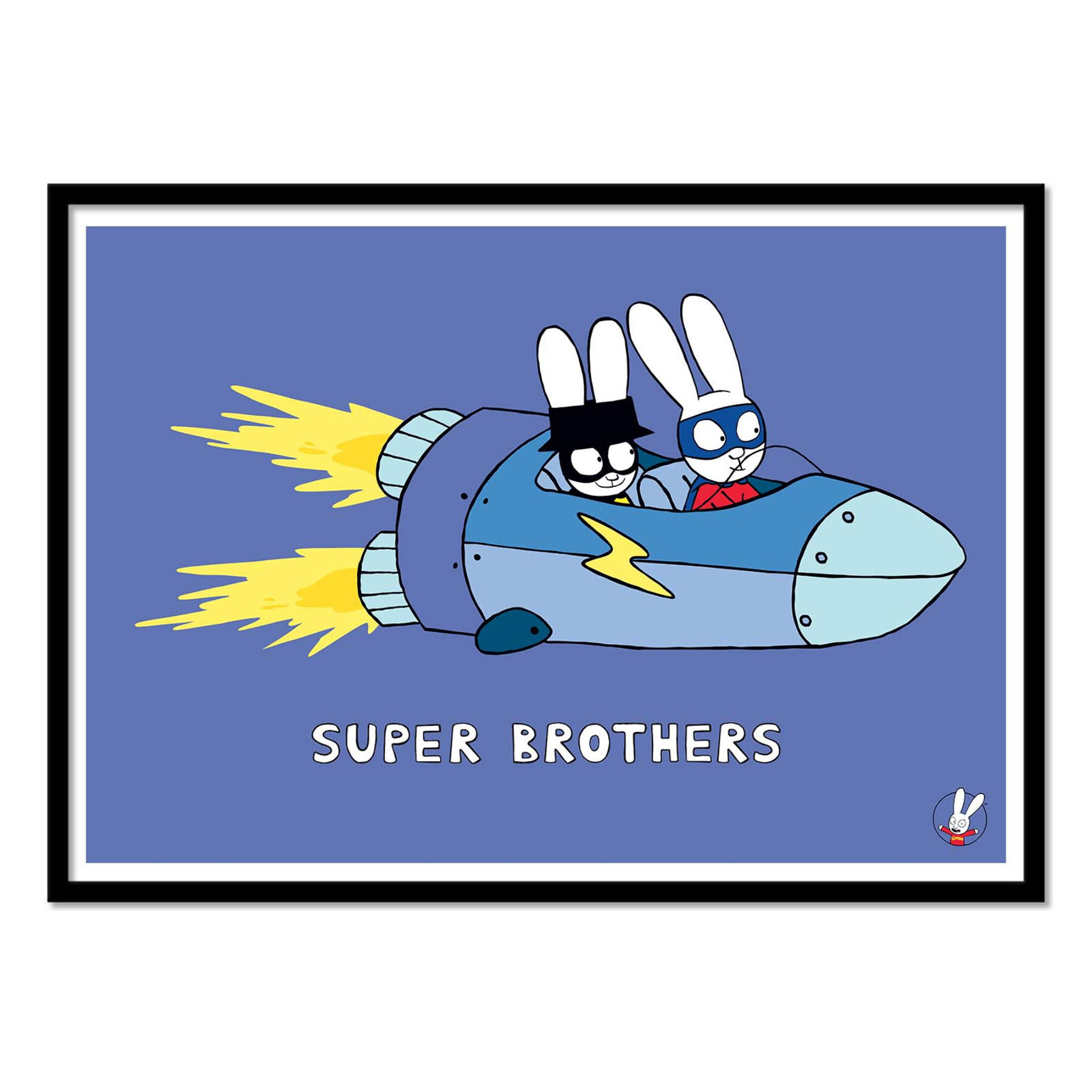 Affiche - Super Brothers Rocket - Simon Super Rabbit