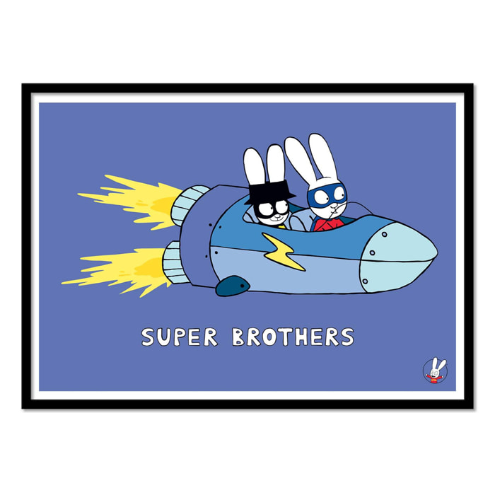 Affiche - Super Brothers Rocket - Simon Super Rabbit