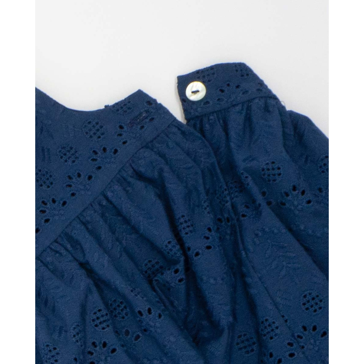 VESTIDO BORDADO MARINO