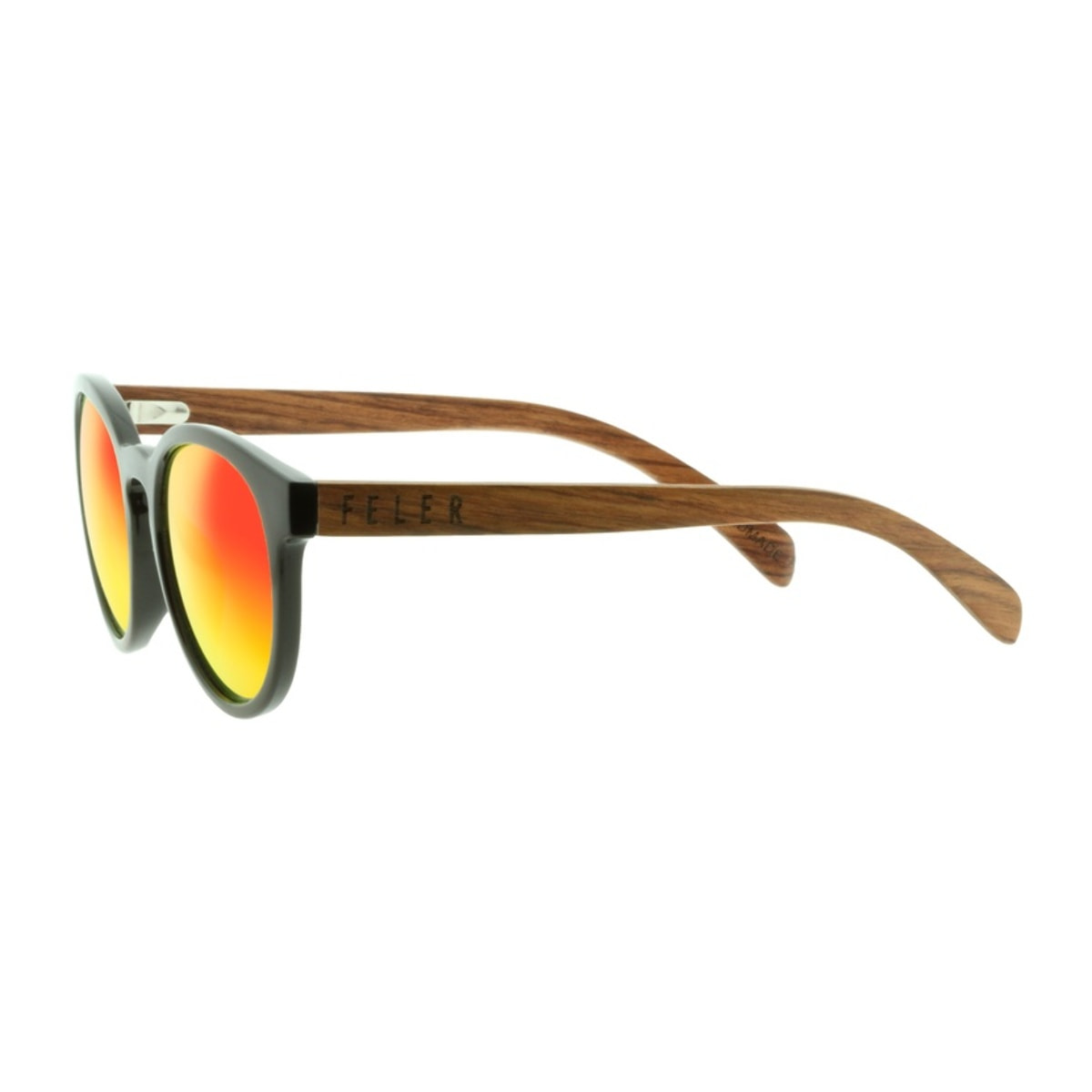 Gafas de Sol Feler 1507M-5 - RED Polarizadas de Madera Unisex 51 mm