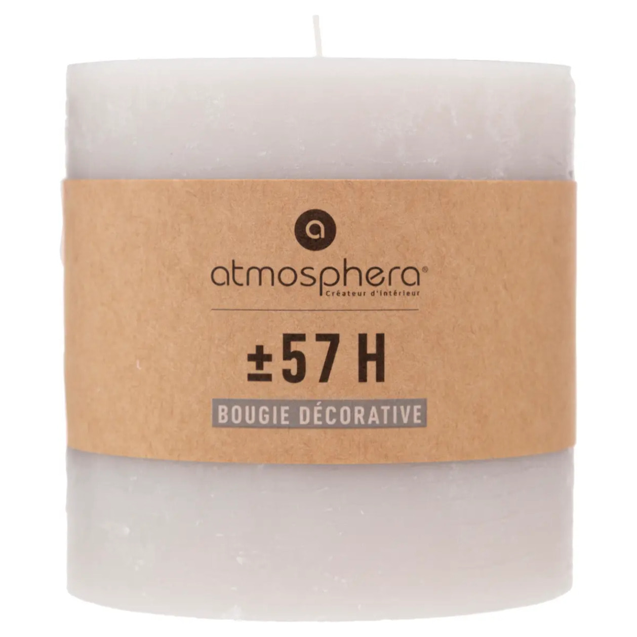 Bougie rustique gris taupe 663g