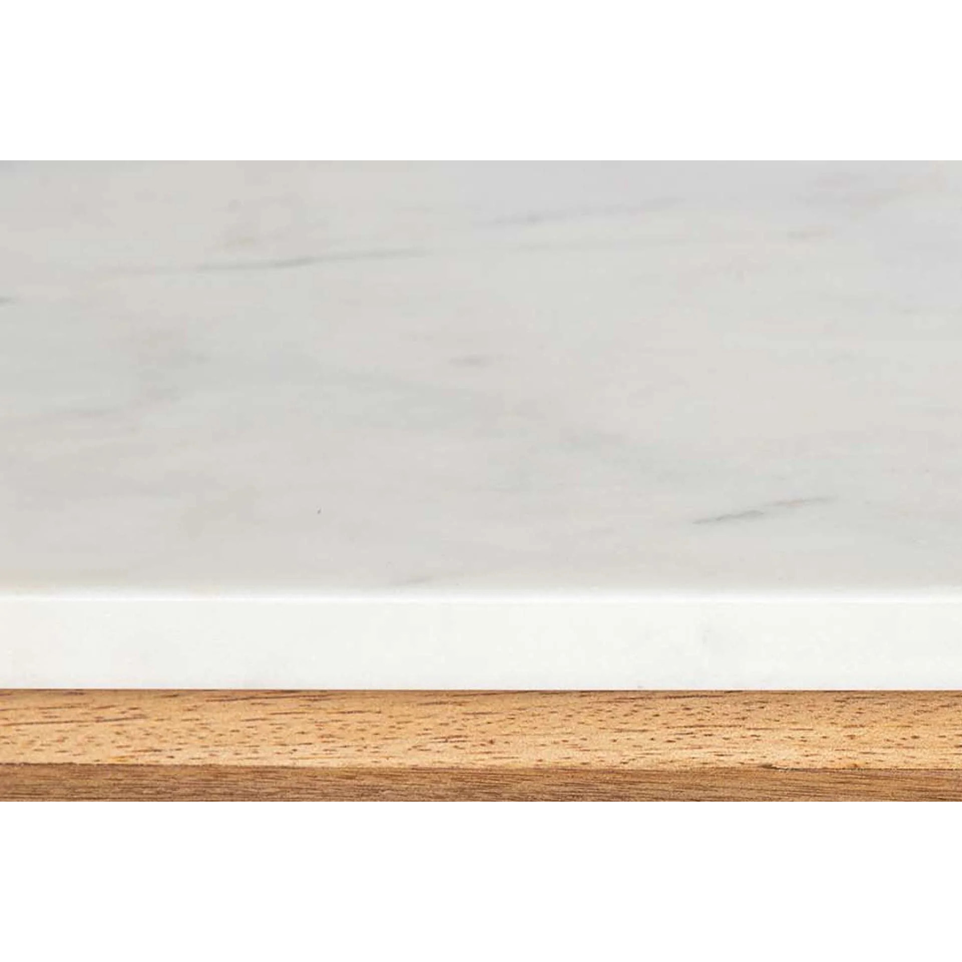 Mesa Centro Madera Mango Marmol Tyla 140x70x45 Cm