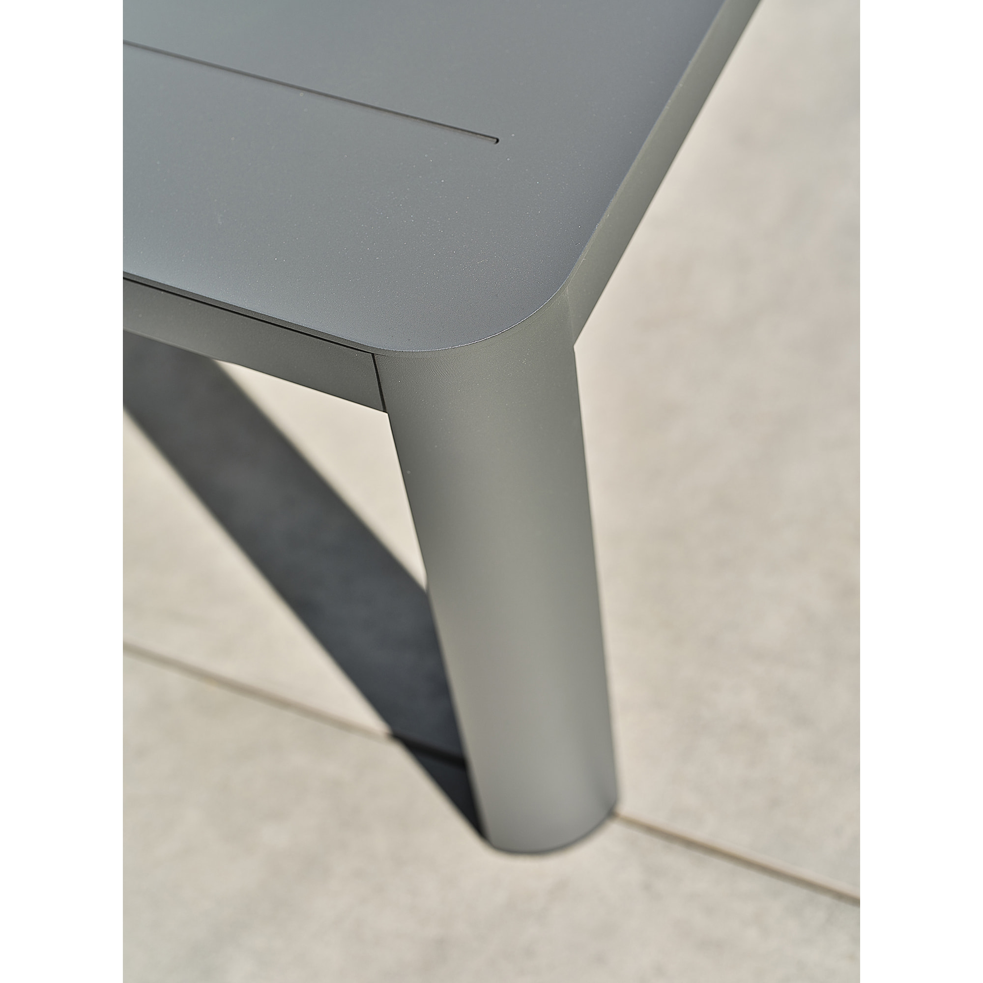 KELIA - Salon bas de jardin 5 places - Gris anthracite