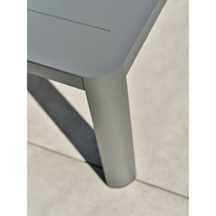 KELIA - Salon bas de jardin 5 places - Gris anthracite