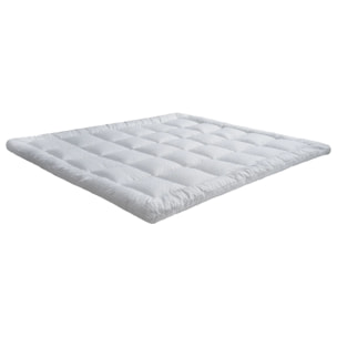 Surmatelas Cosy | 100% microfibre | sangles de maintien | moelleux