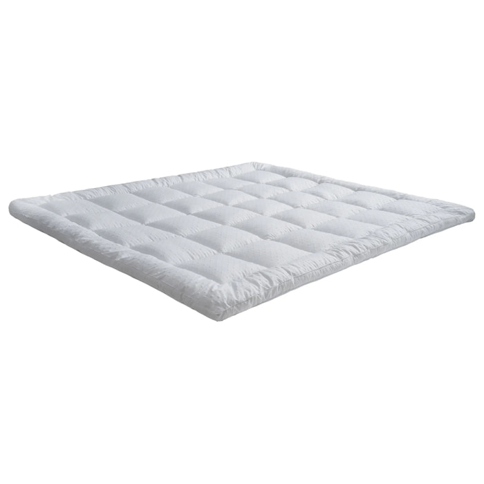 Surmatelas Cosy | 100% microfibre | sangles de maintien | moelleux