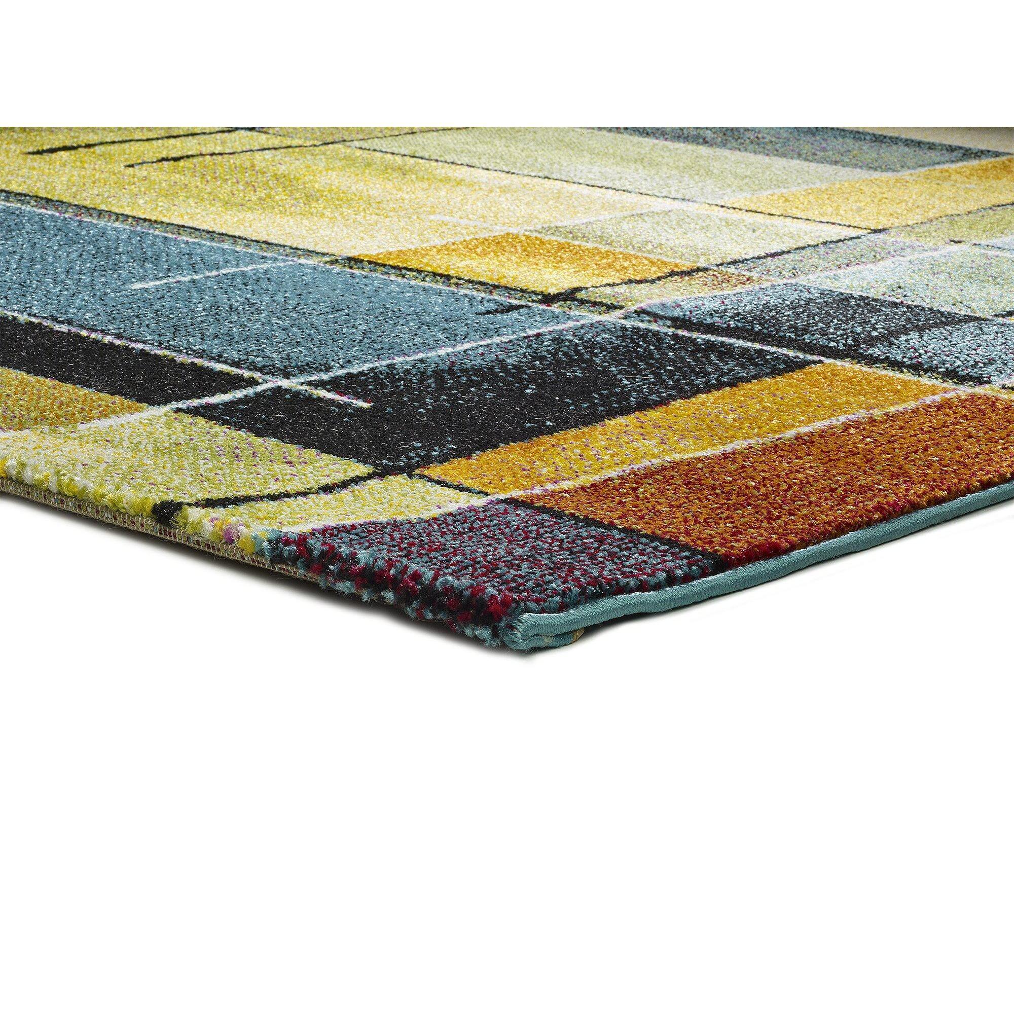 Alfombra geométrica Lenny Multicolor, varias medidas disponibles