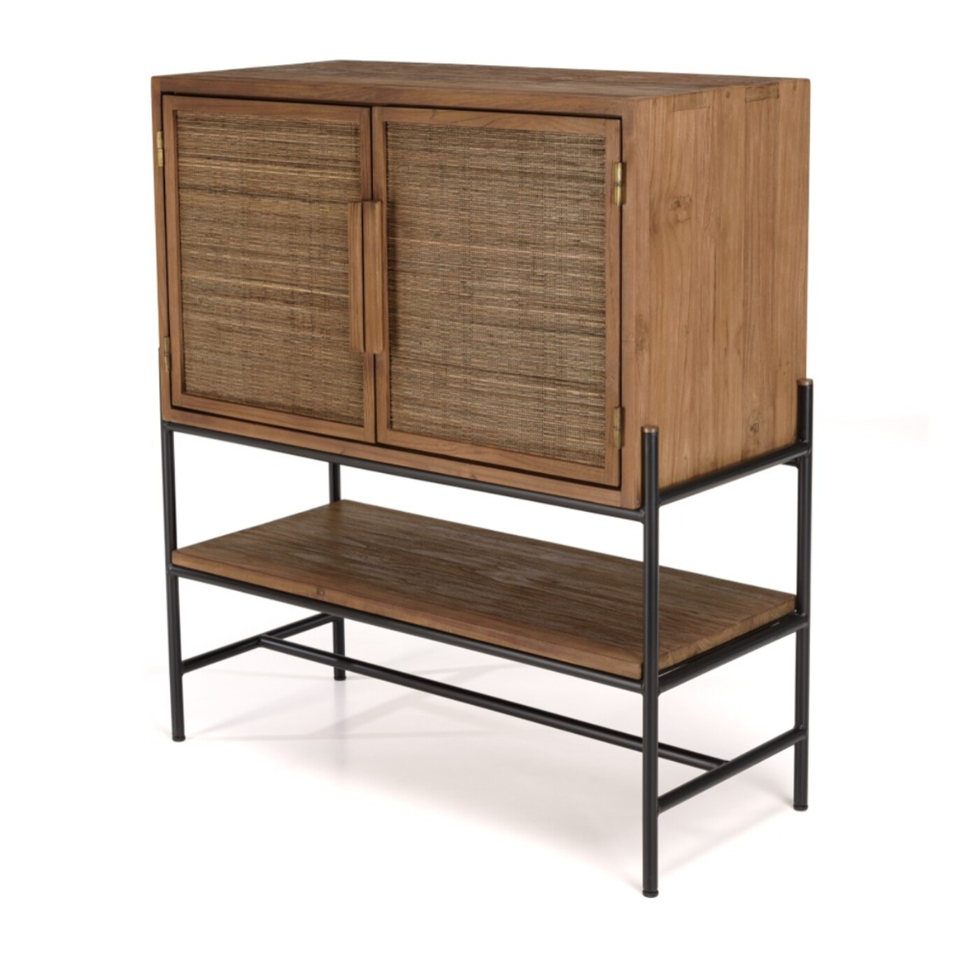 SIXTINE - Buffet 2 portes en bois de teck recyclé