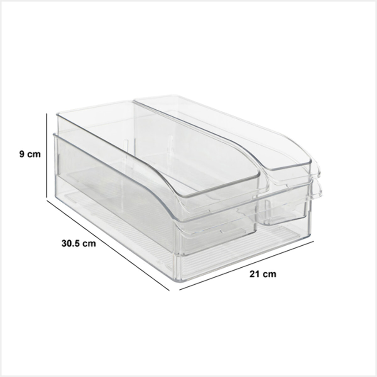 3 bacs de rangement "Smart Fridge" réfrigérateur