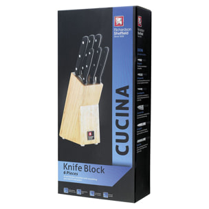 Cucina - Bloc 6 couteaux de cuisine