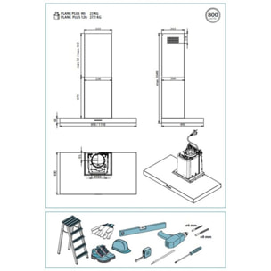 Hotte décorative murale FALMEC PLANEP1430