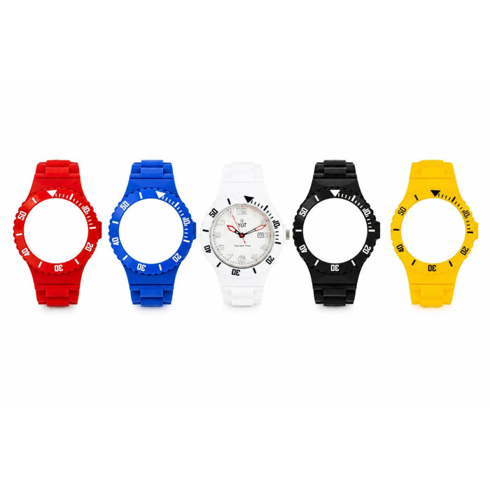 Reloj Yot CP30119-SP01 Unisex Analogico Cuarzo con Correa de Caucho