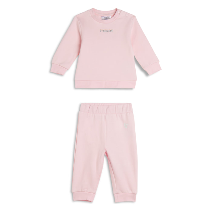 Tuta Baby in cotone elasticizzato con bottoni a pressione