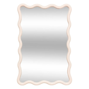 Miroir vague "Judy" beige 60x38cm