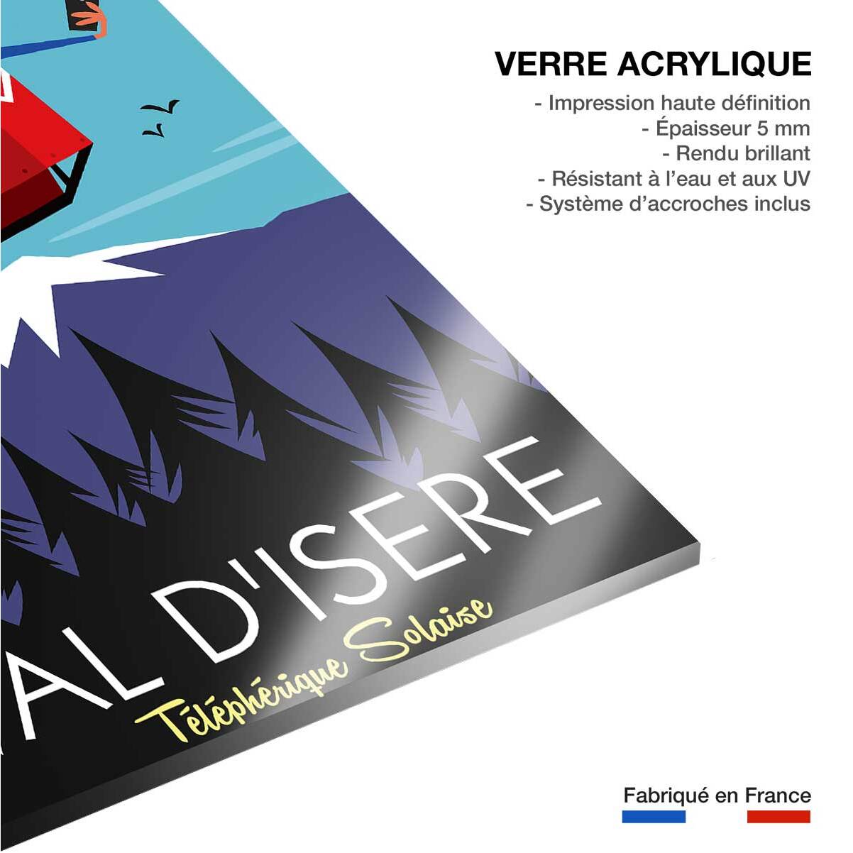 Tableau ski à val d'isère Tableau plexiglas