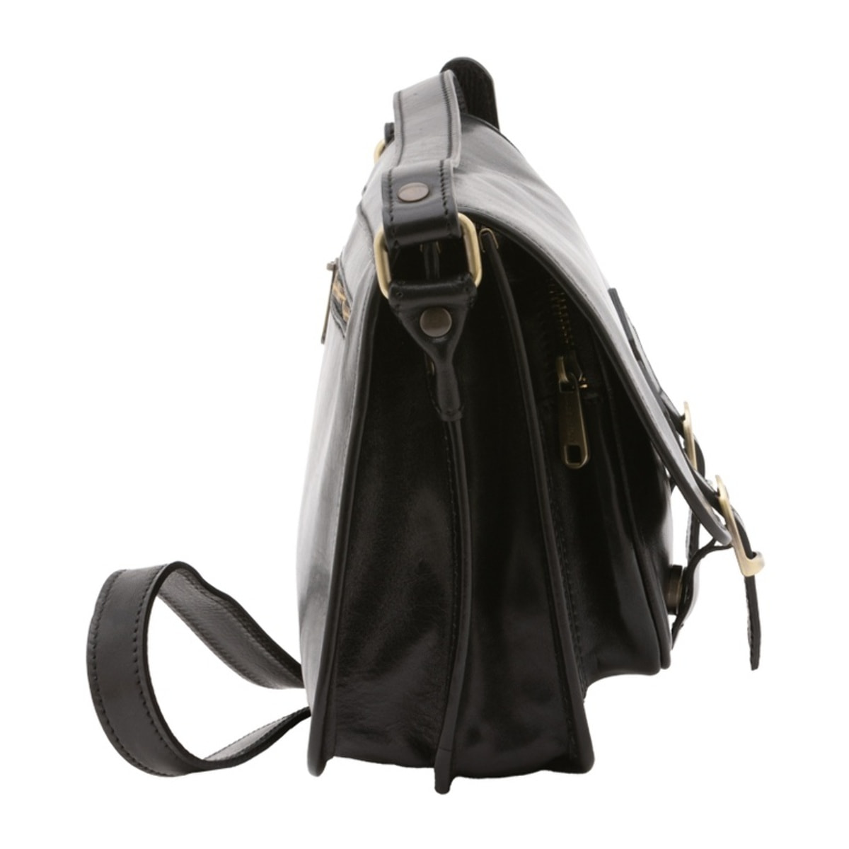 Borsa a tracolla da donna - Modello False - 100% vera pelle - 27.5 x 22.0 x 12.0 cm