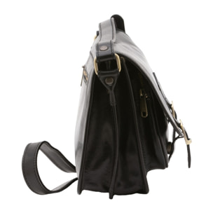 Borsa a tracolla da donna - Modello False - 100% vera pelle - 27.5 x 22.0 x 12.0 cm