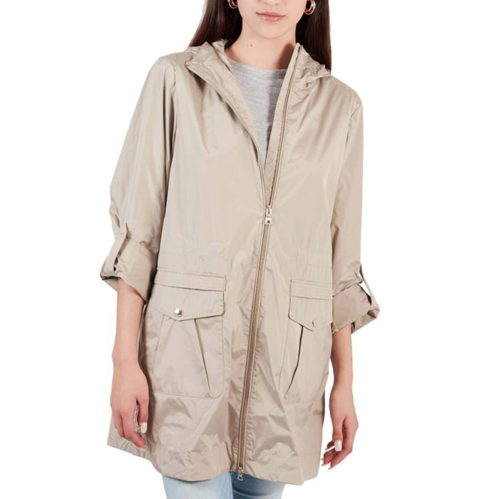 Chubasquero > Cortavientos Mujer de la marca GEOX  modelo W DANDRA PARKA Beige