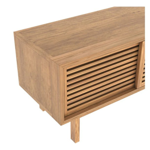 Meuble TV en bois de teck 140 cm - Bormes