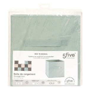 Boîte de rangement "Mix  n  Modul" vert céladon 31x31cm