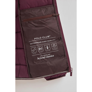 Chaqueta Salma Embroidery color borgoña con logo Rigby Go