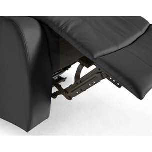 Armand - fauteuil relax électrique en simili - Noir