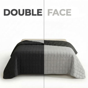 Copriletto una piazza e mezza estivo leggero double face 210x260 cm, trapunta estiva traspirante e morbida, coperta primaverile elegante e moderna, design reversibile per doppio stile, ideale per stagione calda, resistente e facile da lavare