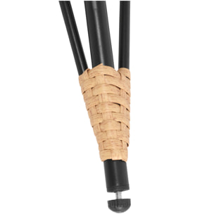 Lot de 2 fauteuils en rotin synthétique avec coussins AIKO