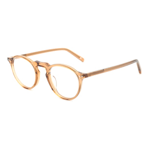 Gafas de sol OCEAN FLORENCIA - De espejo azul cielo con montura blanco transparente y patillas de metal dorado