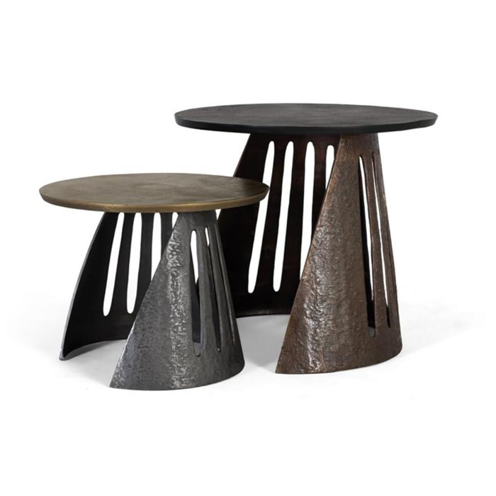 Ensemble 2 tables basses - 64x70x70cm