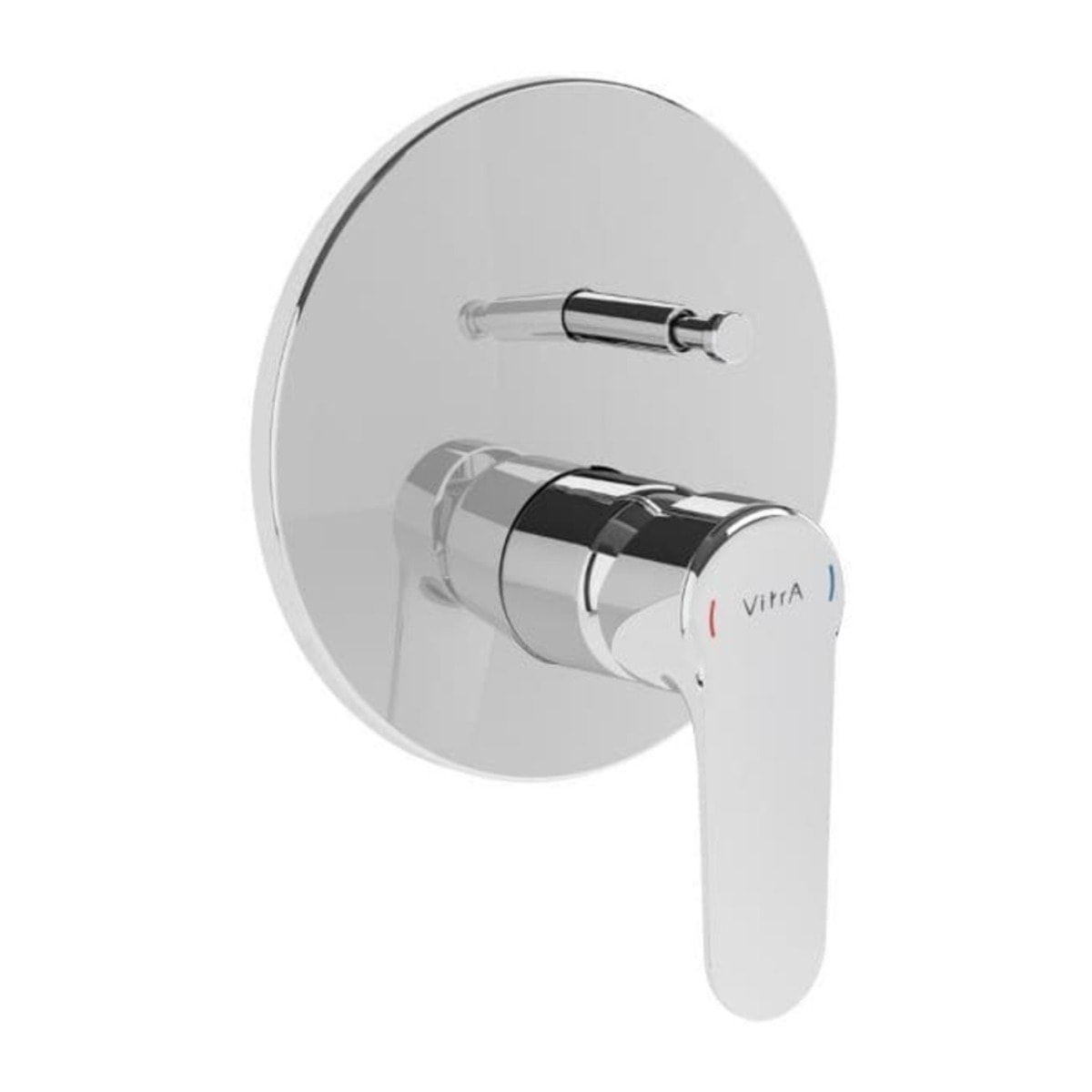Root Round mitigeur de douche à encastrer à levier, vendu sans corps d'encastrement, chrome (A42727EXP)