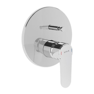 Root Round mitigeur de douche à encastrer à levier, vendu sans corps d'encastrement, chrome (A42727EXP)