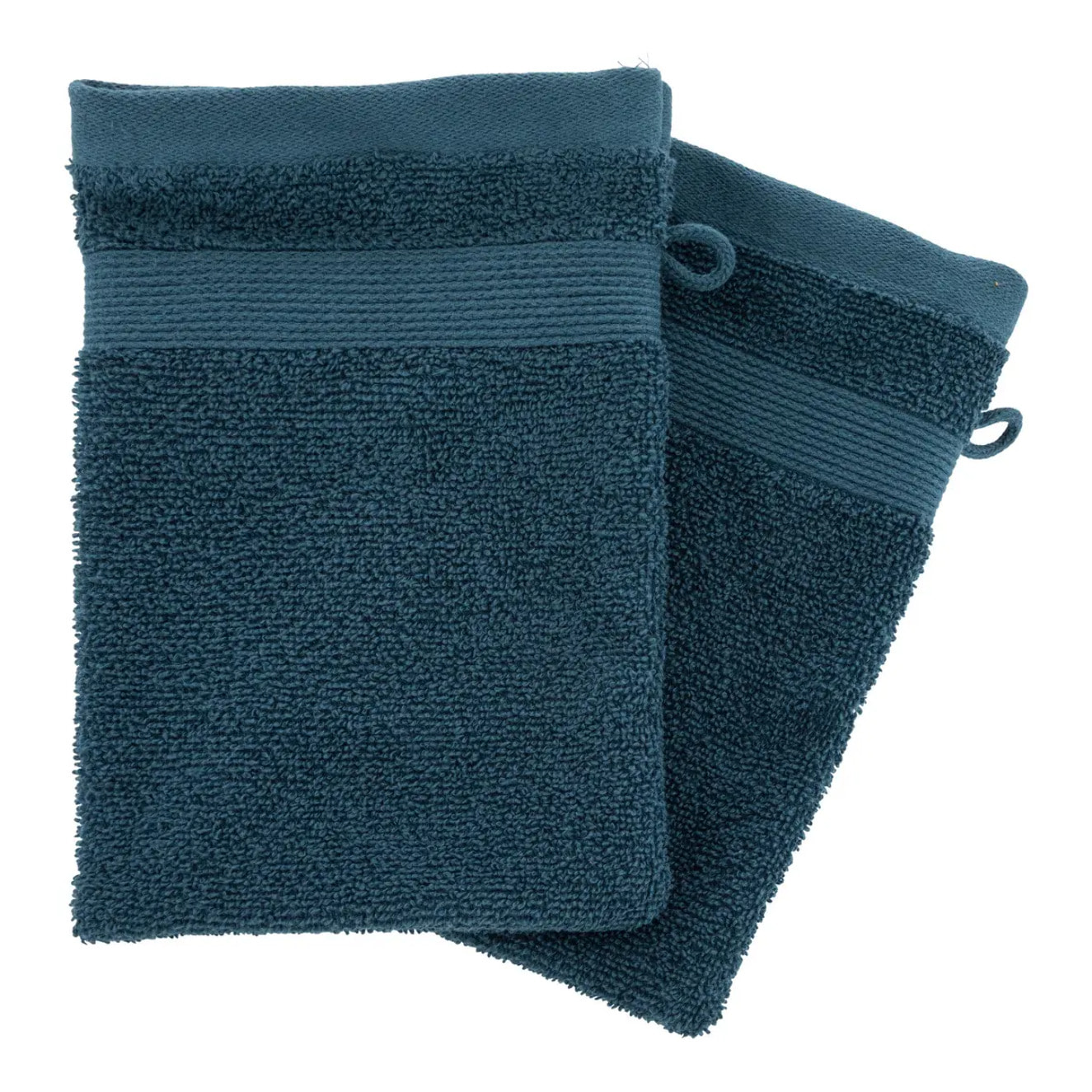 Lot de 2 gants "Praia" 15x21cm bleu égéen