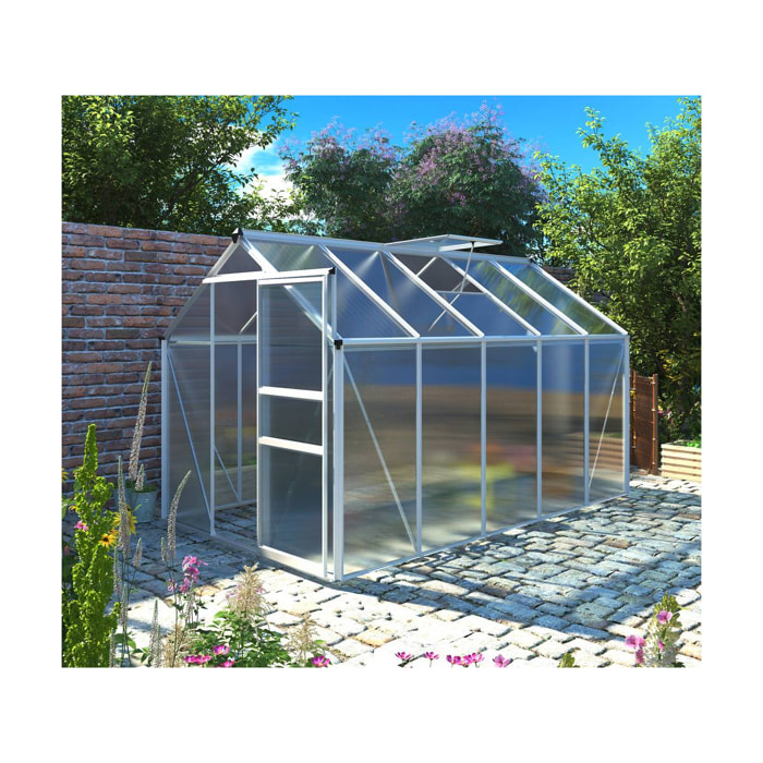 Serre jardin polycarbonate "Hortensia" - 6m²